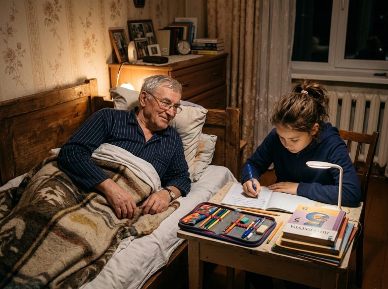 «Дедушка болел и не мог ходить. Внучка приходила к нему с уроками каждый день»